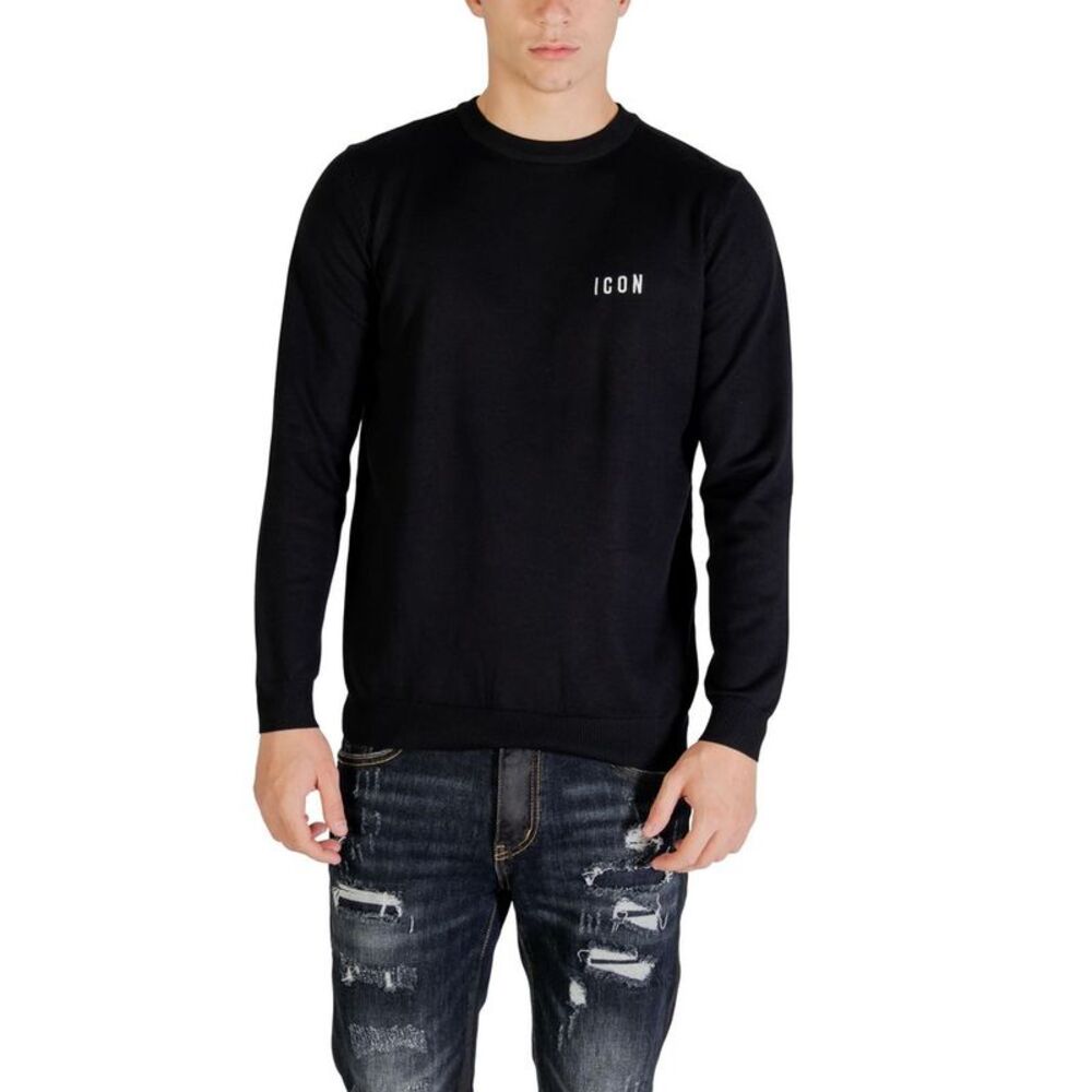 Icon Black Viscose Men's Sweatshirt